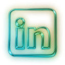 Linkedin Logo Neon